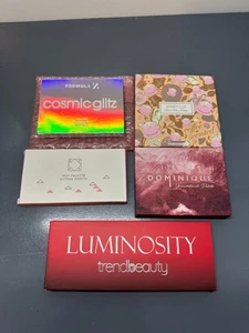 5 piece Lot Mixed Brand Eye Shadow / blush / highlight palette Lot - Picture 1 of 6