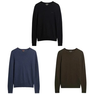 Superdry Men's Knit Jumper - Essential Slim Fit Crew Jumper, Pullover, Ru - Picture 1 of 6