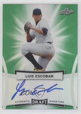 2017 Leaf Metal Draft Green /5 Luis Escobar #BA-LE1 Auto - Image 1 of 2