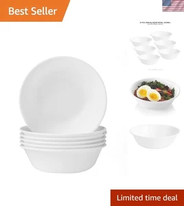 Zeitloses 6-teiliges Vitrelle Schüsseln Set - 18 Unzen rundes Glas, spanfestes Design - Bild 1 von 6