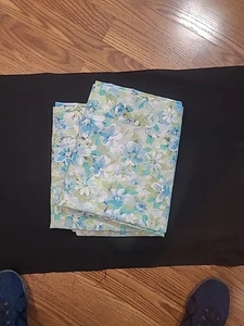 Vintage * SPRINGMAID * Lenzuolo doppio piatto * Margherita blu * Ottimo - Foto 1 di 3