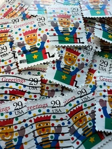 30 Christmas Greetings Jack In The Box 29¢ Stamps - Scott #2791 - FREE SHIPPING! - Picture 1 of 2