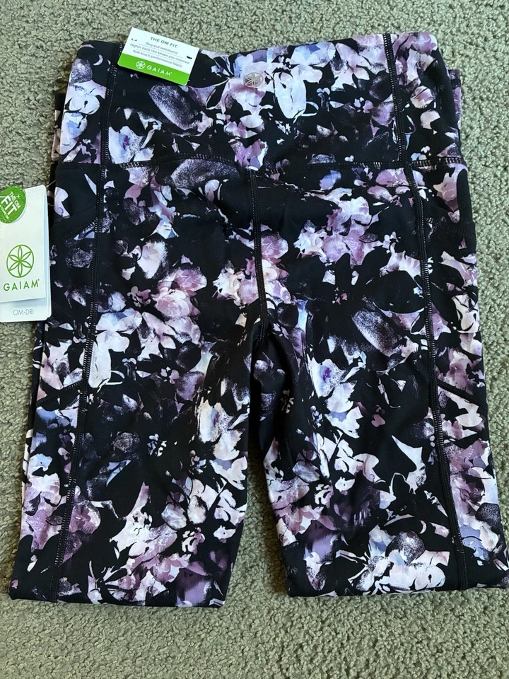 Новые леггинсы с ценником Gaiam OM с высокой талией 7/8 - Изображение 1 из 4