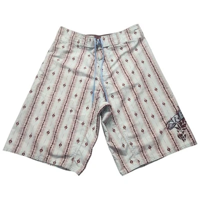 Bañador Reef Board Shorts Para Hombre Grande Azul Marrón Floral Hawaiano Surf Playa Foto 1 de 4