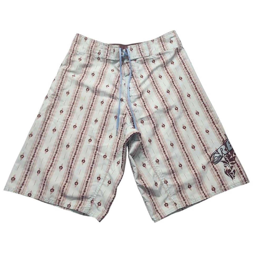 Bañador Reef Board Shorts Para Hombre Grande Azul Marrón Floral Hawaiano Surf Playa Foto 1 de 4