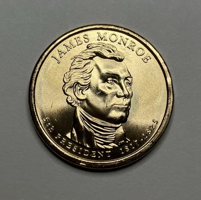 2008 P $1 James Monroe uncirculated Presidential Dollar from US Mint Roll - Image 1 of 2