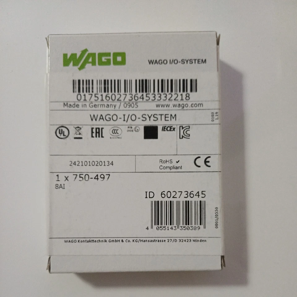 Wago 8-Kanal Analogeingang 750-497 - Bild 1 von 4