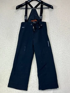 Obermeyer Ski Bib Overall Kids Size 7 Hydro Block I-Grow Snow Black Insulated - Picture 1 of 13