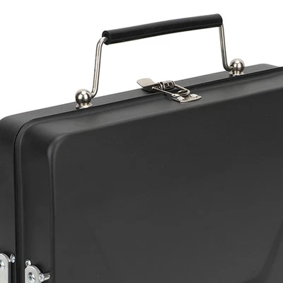 (Schwarz) Tragbarer Holzkohlegrill Grill Klappbar Notebook Grill für Camping Outdoor GE - Bild 1 von 4