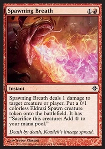 Spawning Breath -Foil Medium Play MTG Rise of the Eldrazi - Picture 1 of 1