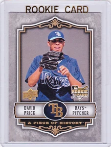 David Price TAMPA BAY RC Baseball RAYS ROOKIE CARD Upper Deck A Piece of History - Picture 1 of 1