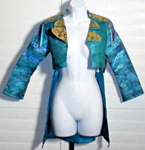 Cappotto Costume Disney Uma Descendants 2 Ragazze Taglia M 9/10 Teal Licenza Nuovo con etichette - Foto 1 di 2