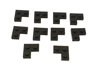 Lego 10 x Platte Eckplatte flach  2x2  #2420 schwarz - Bild 1 von 1