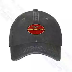 CAPPELLO DA BASEBALL MOTO GUZZI GUZZIRIDER MOTO. COLORE INVECCHIATO NERO,RIF..M-3 - Foto 1 di 2