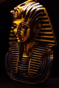 Maschera Re Tutankhamon, Re Egiziano, Fatta da Mani Egiziane, Made in Egypt - Foto 1 di 6