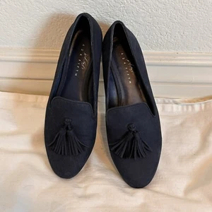 Lord and Taylor Damen ""Blake"" marineblau Nubuk Halbschuhe mit Quaste Größe 7,5 - Bild 1 von 6