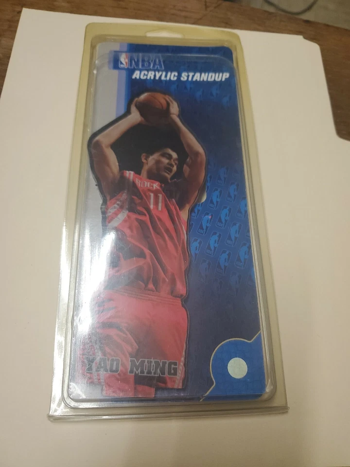NBA YAO MING HOUSTON ROCKETS Wincraft 8" acrílico espejo de pie trasero nuevo en caja Foto 1 de 2