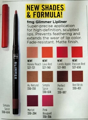 Avon Fmg Glimmer LIP Liner ~ New & Sealed - Choose Color & Quantity - Image 1 of 2