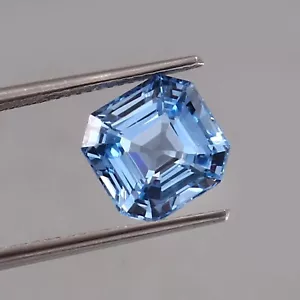 Piedra preciosa de corte suelto de espinela azul ceilán impecable natural grado AAA 8x8 mm - Imagen 1 de 4