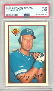 1989 Bowman Tiffany George Brett #121 PSA 9