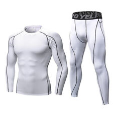 White Exercise Compression & Base Layers for Men for sale