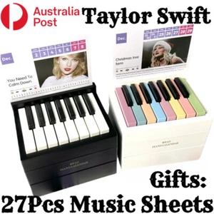 2025 Taylor Swift Piano Calendar with Music Sheets Toy Piano Musical Instrument - Picture 1 of 11