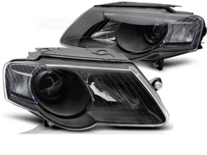 headlights black fits VW PASSAT B6 3C 03.2005-2010 - Picture 1 of 1