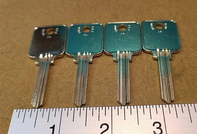 Generic Medeco key blanks uncut for Fire King locks qty. of 4 for 1 price - New