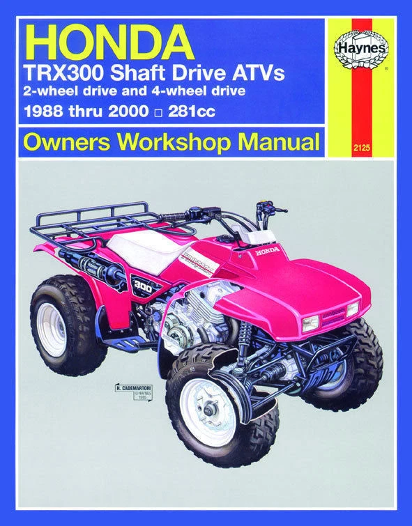 Manuale di riparazione Honda Quad TRX300 1988, 89, 90, 91, 92, 93, 94, 95 - 00 - Immagine 1 di 1