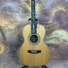 00045 Acoustic Guitar 39 "Solid Red Spruce Top Handmade Tree Inlay Ebony