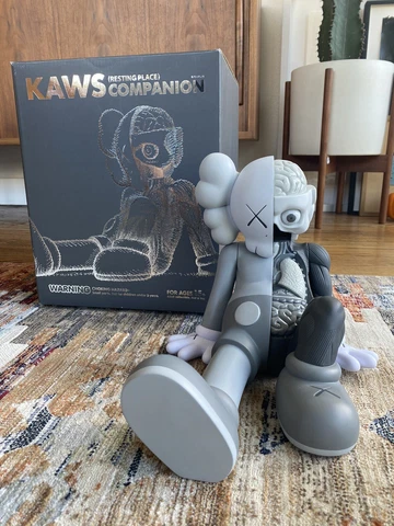 Kaws OriginalFake Resting Place Mono Grey Companion 2013 Medicom Cover