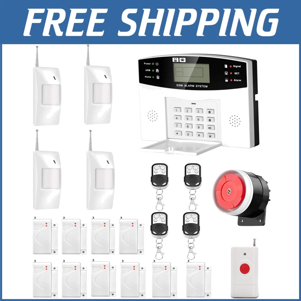 4G GSM Wireless Home Security Alarm System - 99 Zones, SMS Alerts & Remote Co... - Image 1 of 4