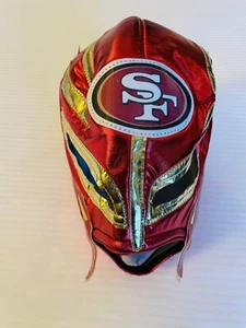 San Francisco 49ers Wrestler Mask Mascara Luchador Red Roja MMA WWE NFL Football - Picture 1 of 13