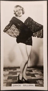 1939 Grace Gillern Carreras Tobacco Card #42 1st Series Real Photo Film & Stage - Picture 1 of 2