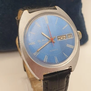 Vintage Men's watch Slava Automatic mechanical 27 jewels Soviet USSR - Picture 1 of 17