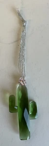 Green Crystal Saguaro Cactus Ornament (LSX) 6833 Sonoran Desert Quartz Crystal - Picture 1 of 4