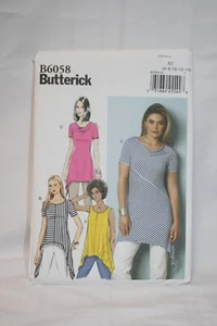 Butterick Sewing Pattern B6058 - Misses Close Fitting Pullover Top - Size 6-14 - Picture 1 of 2