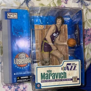 McFarlane NBA Legends Serie 1 PETE MARAVICH Jazz de Nueva Orleans - ¡RARO! ¡NUEVO! - Imagen 1 de 2