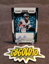 2017 Panini Playoff Signatures Hail Mary Shelton Gibson #RS-SG Rookie Auto RC