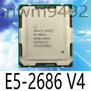 Intel Xeon e5 2686 v4 sr2k8 18 Core 2.3ghz 45mb lga2011-3 145w CPUprocessor - Picture 1 of 1