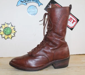 Men's Packer Brown Leather Boots, Size 11.5 E Made in USA. - Picture 1 of 16