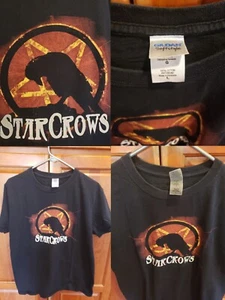 Seltenes STARCROWS Heavy Metal Glam Rock Petagramm Grafik Band T-Shirt Gr. L - Bild 1 von 9
