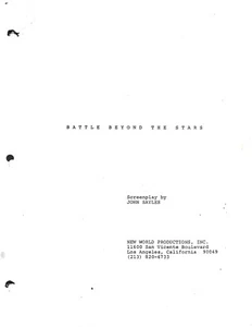 BATTLE BEYOND THE STARS movie script screenplay reproduction George Peppard - Picture 1 of 1