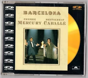 Freddie Mercury Montserrat Caballe CDV CD-Video BARCELONA 1988 UK PAL 080 548-2 - Picture 1 of 2