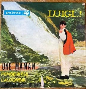 French Pop 7" EP -Luigi - Une Maman - Rare Israeli 1 st Pressing - Palette - Imagen 1 de 3