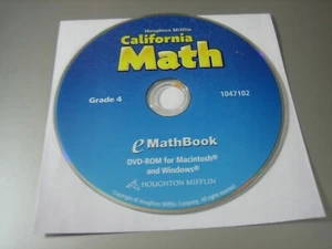Houghton Mifflin California Math - eMath Book - Grade 4 (PC & MAC, DVD-ROM) - Picture 1 of 1