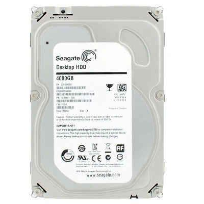 Festplatte Seagate 4TB ST4000DM000 64MB 5900U/min Sata III 3,5" Zoll - Bild 1 von 4