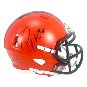 Peyton Hillis Signed Cleveland Browns Speed Mini Football Helmet (JSA) - Picture 1 of 3