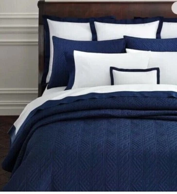 RALPH LAUREN KING Coverlet Oakfield NAVY Quilted New 110" x 96" - Image 1 of 4