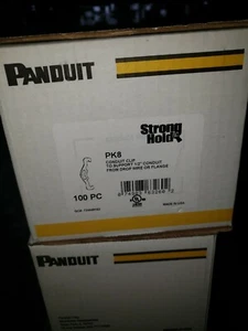 PANDUIT PK8 CONDUIT CLIP TO SUPPORT 1/2" CONDUIT FROM DROP WIRE OF FLANGE 100/CT - Picture 1 of 1